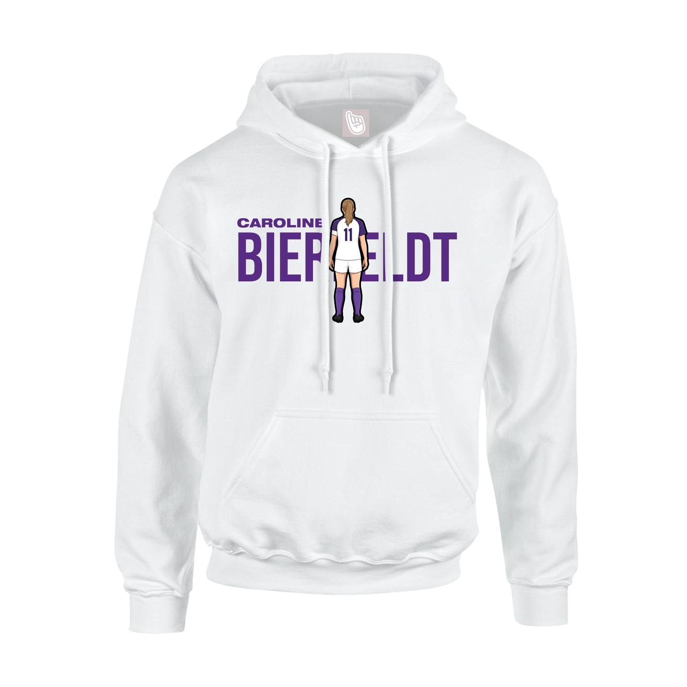 Hoodie — Player Name in White
