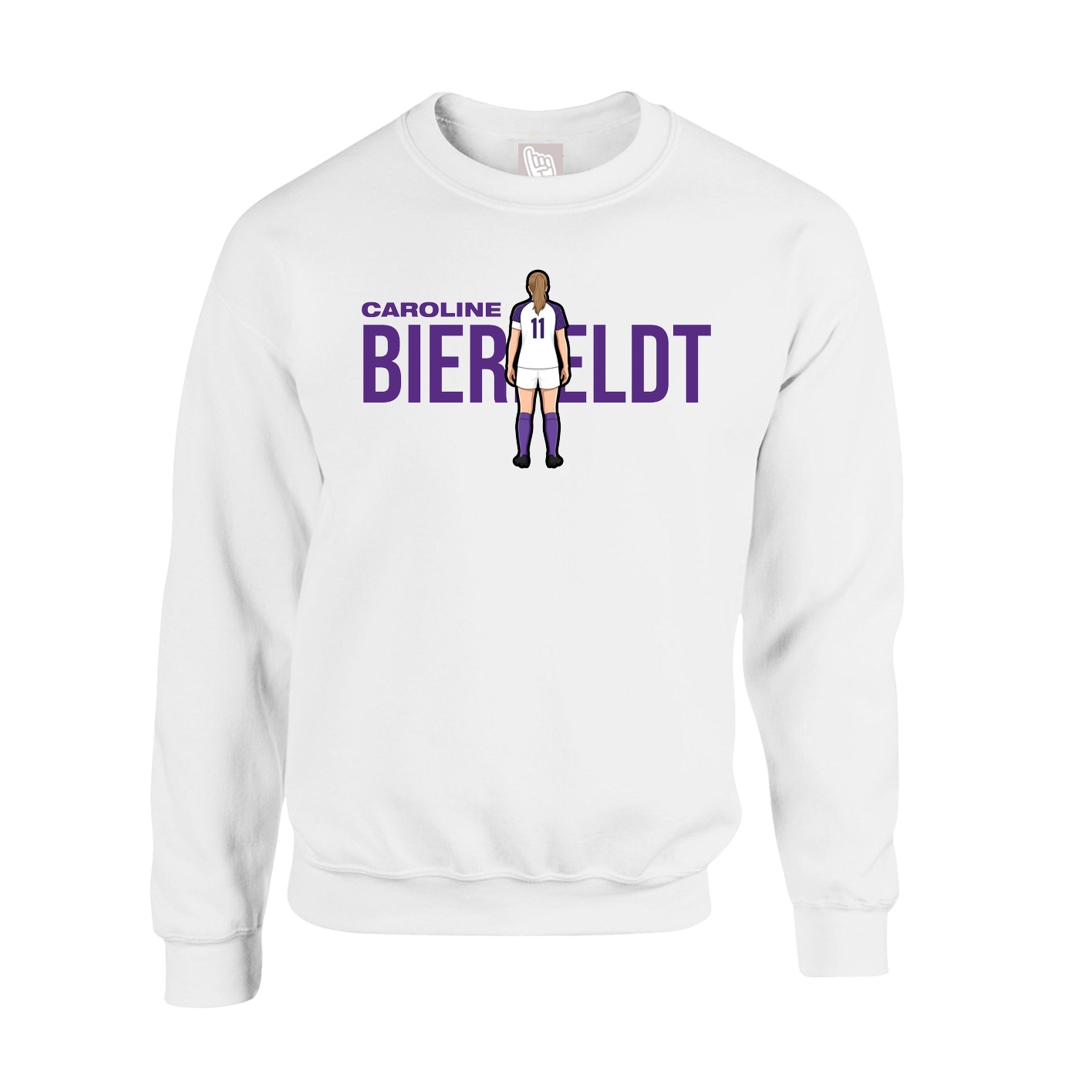 Fleece Crew — Player Name in White