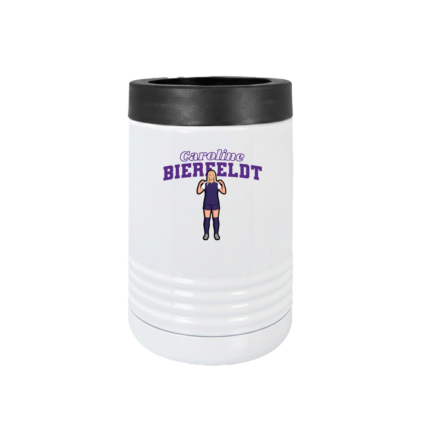 Beverage Holder — Name Arch in White