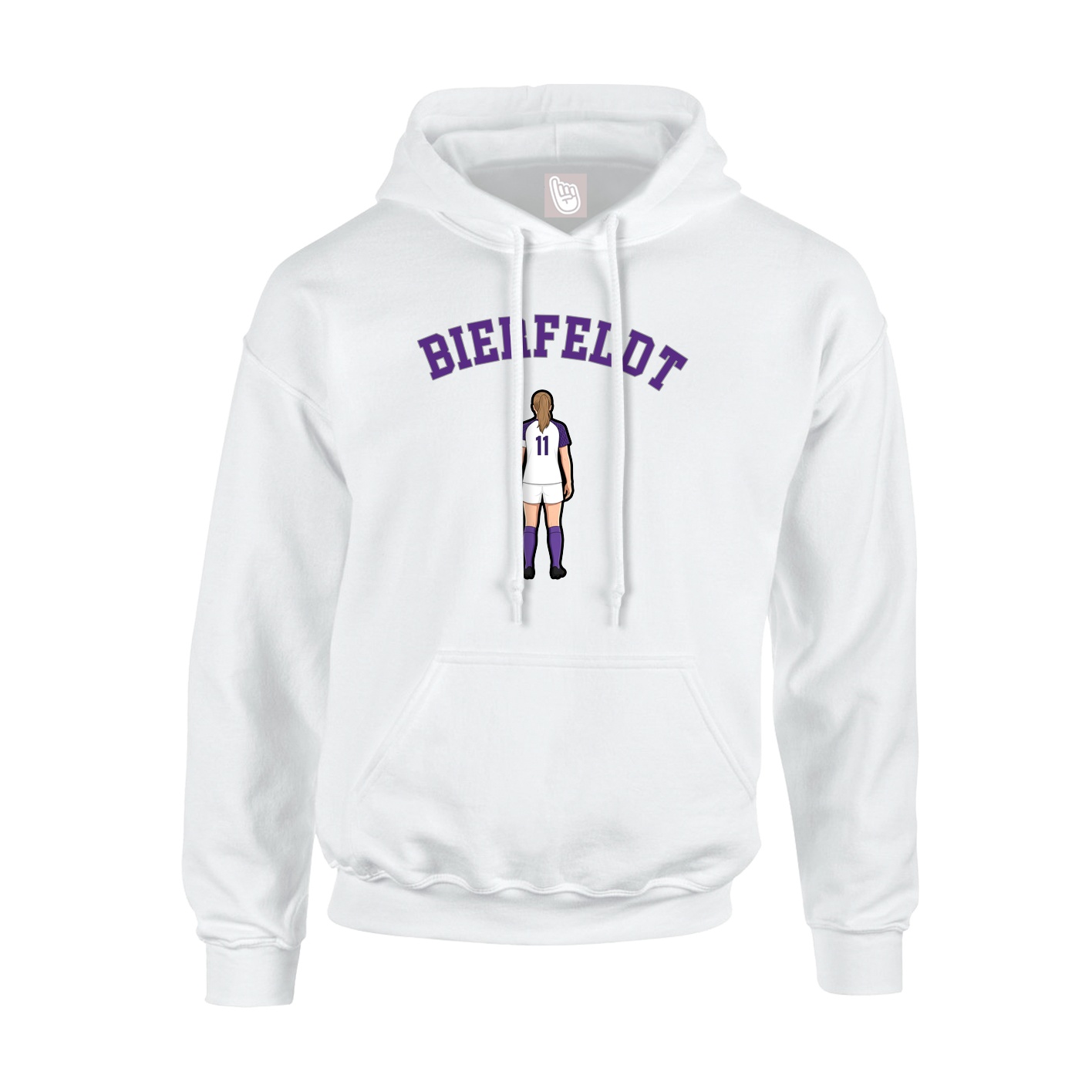 Youth Hoodie — Shirsey Arch in White