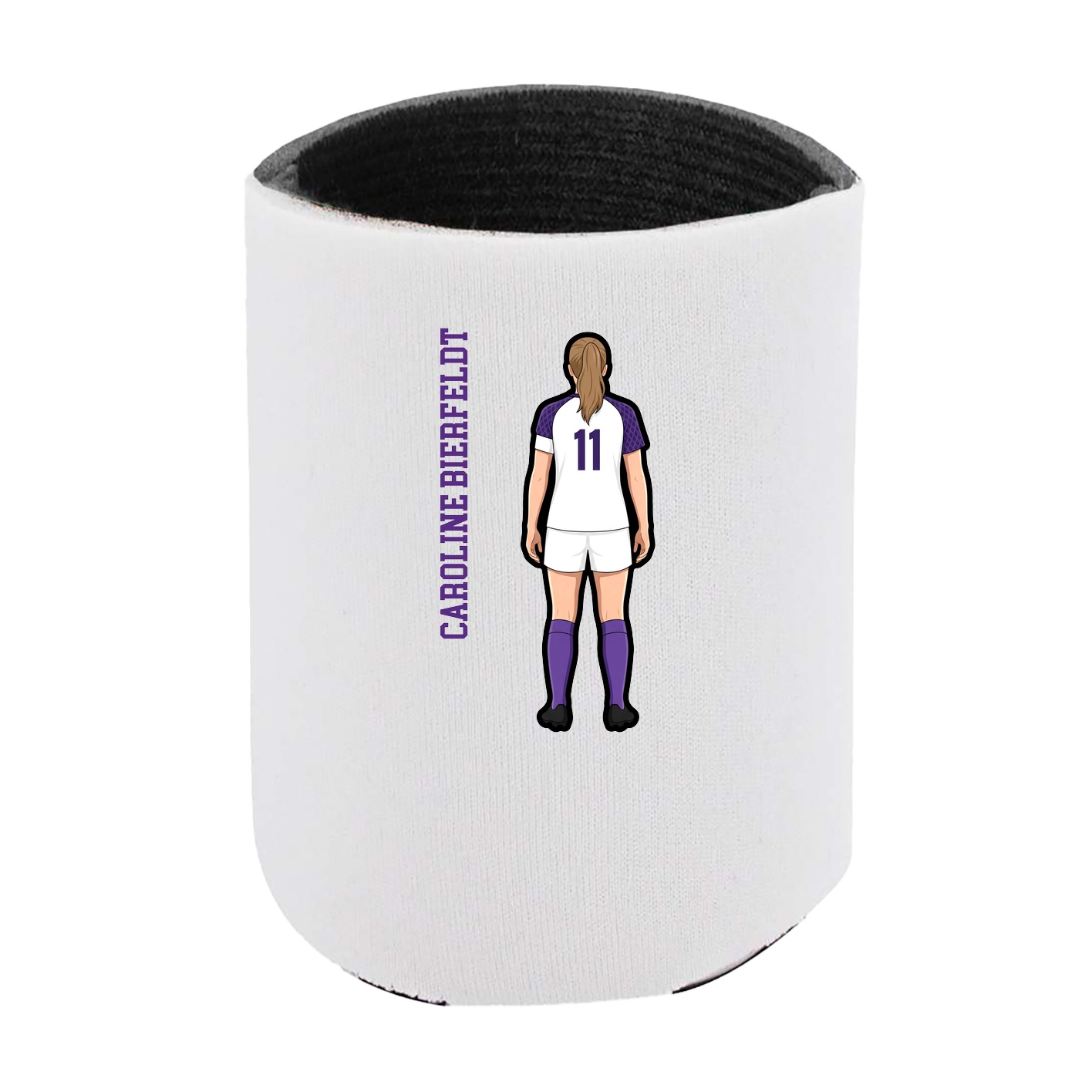 Can Holder — Name Vertical in White