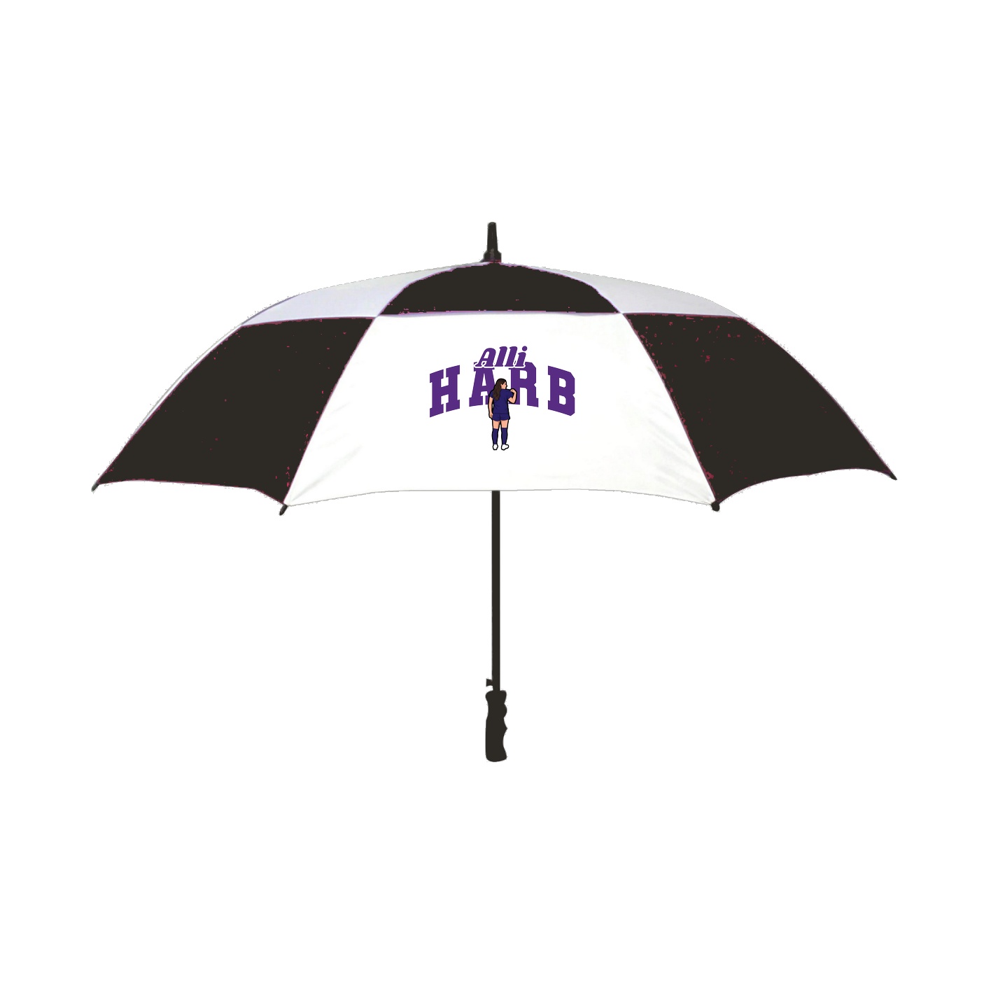 Golf Umbrella — Signature Arch in Black