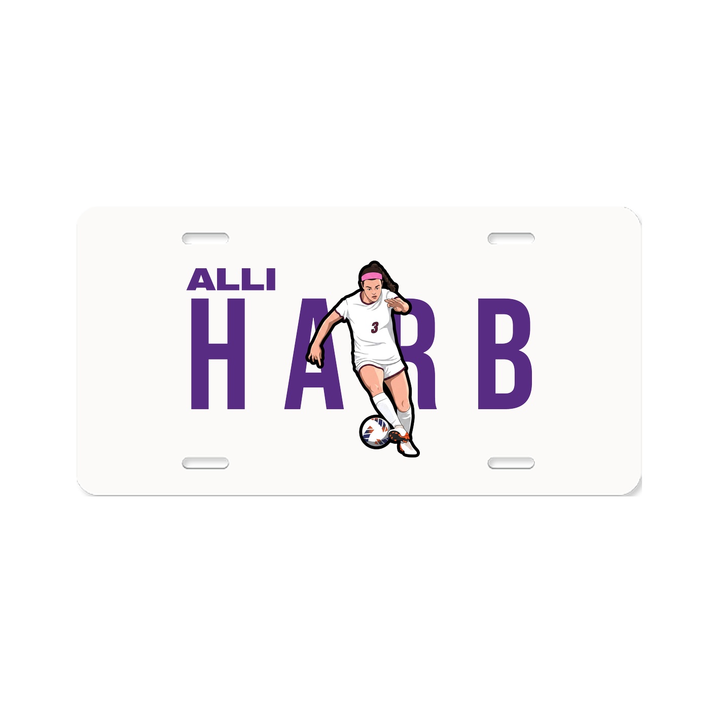 License Plate — Player Name in Classic