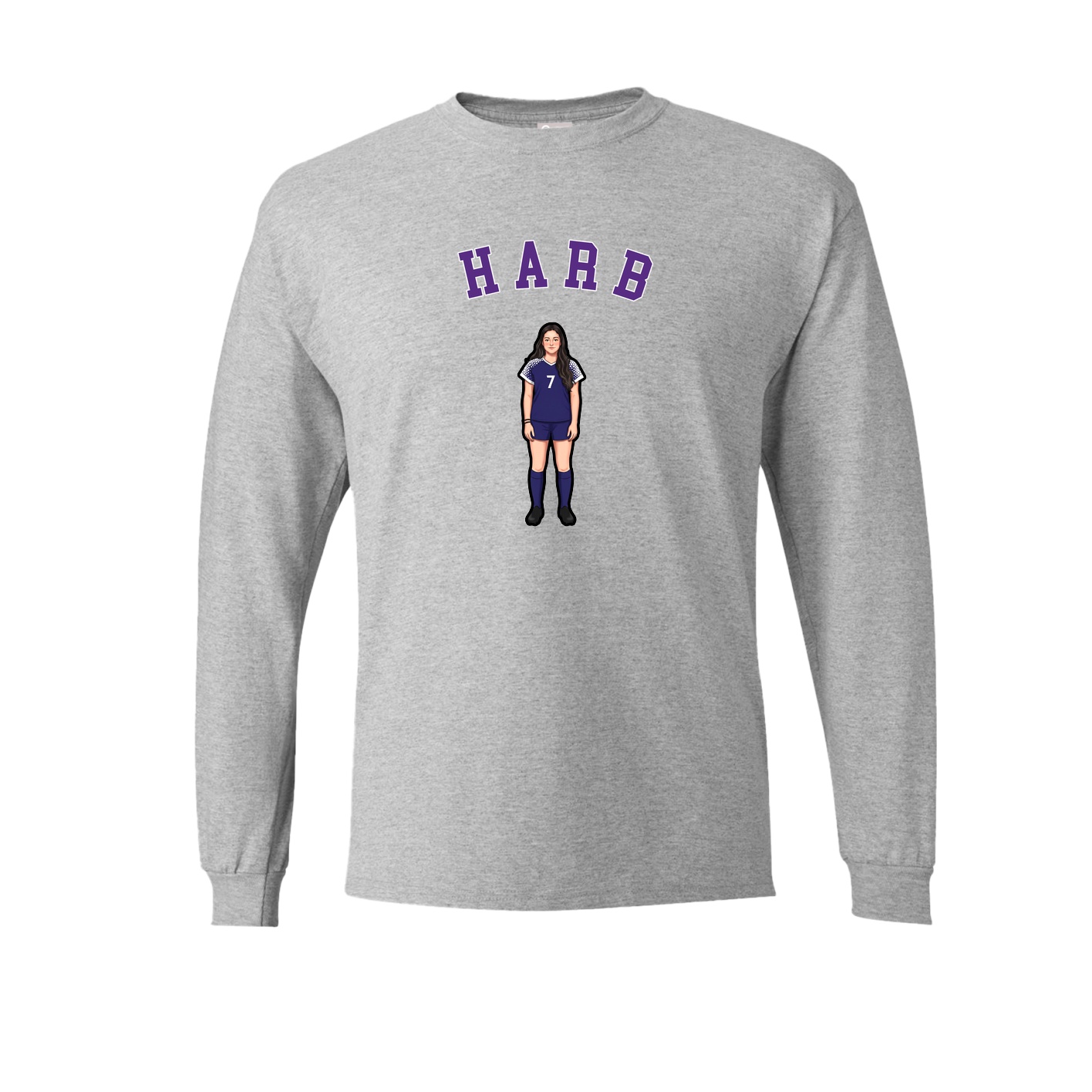Long Sleeve Tee — Shirsey Arch in Grey