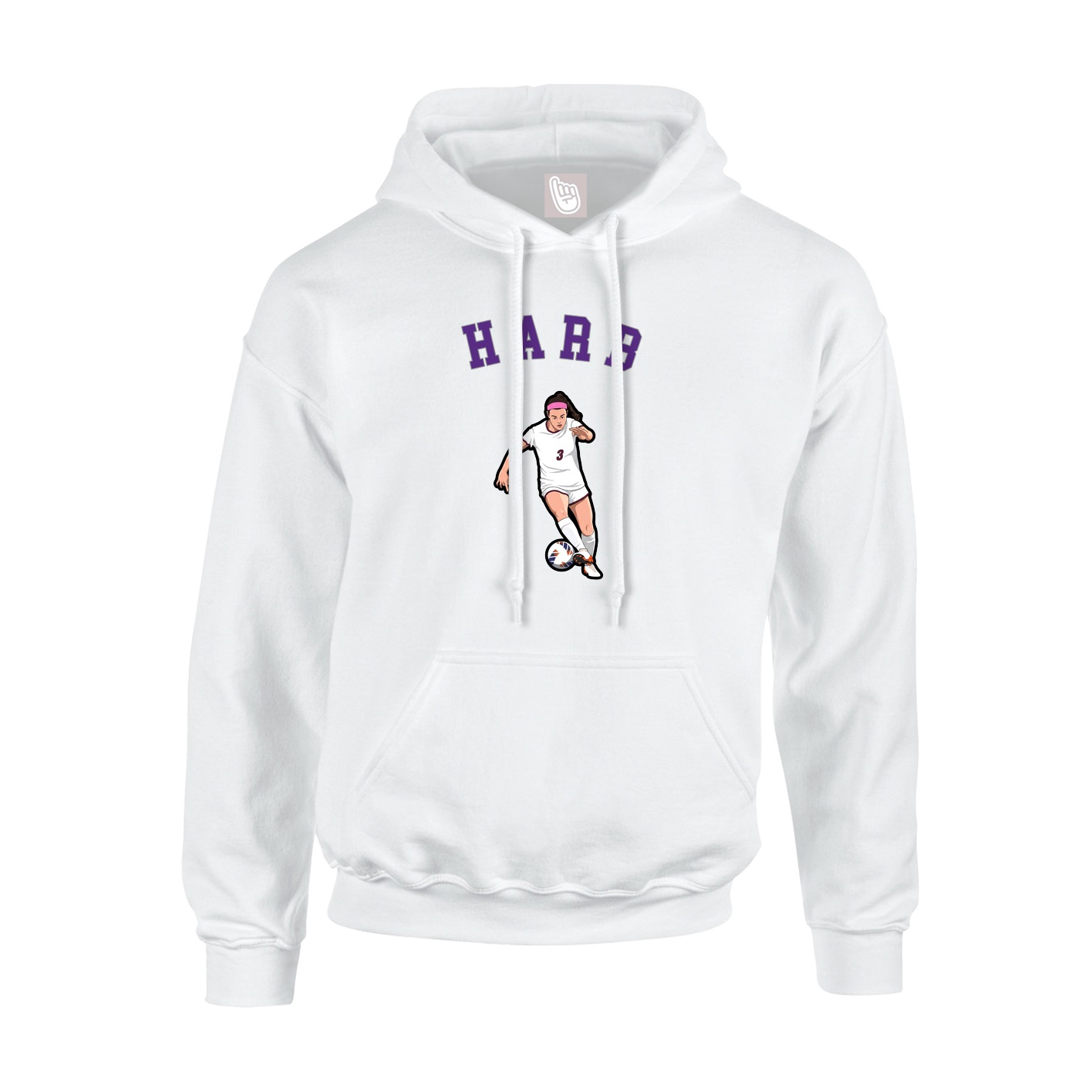 Hoodie — Shirsey Arch in White