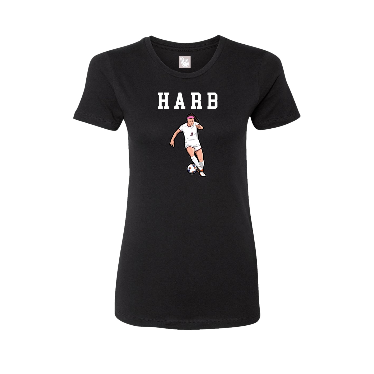Fitted Women's Tee — Shirsey in Black