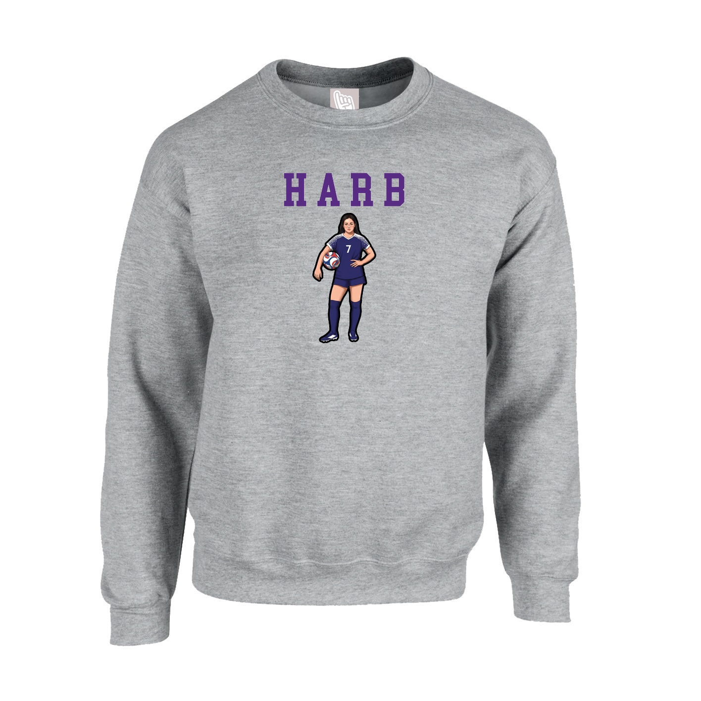 Fleece Crew — Shirsey in Grey