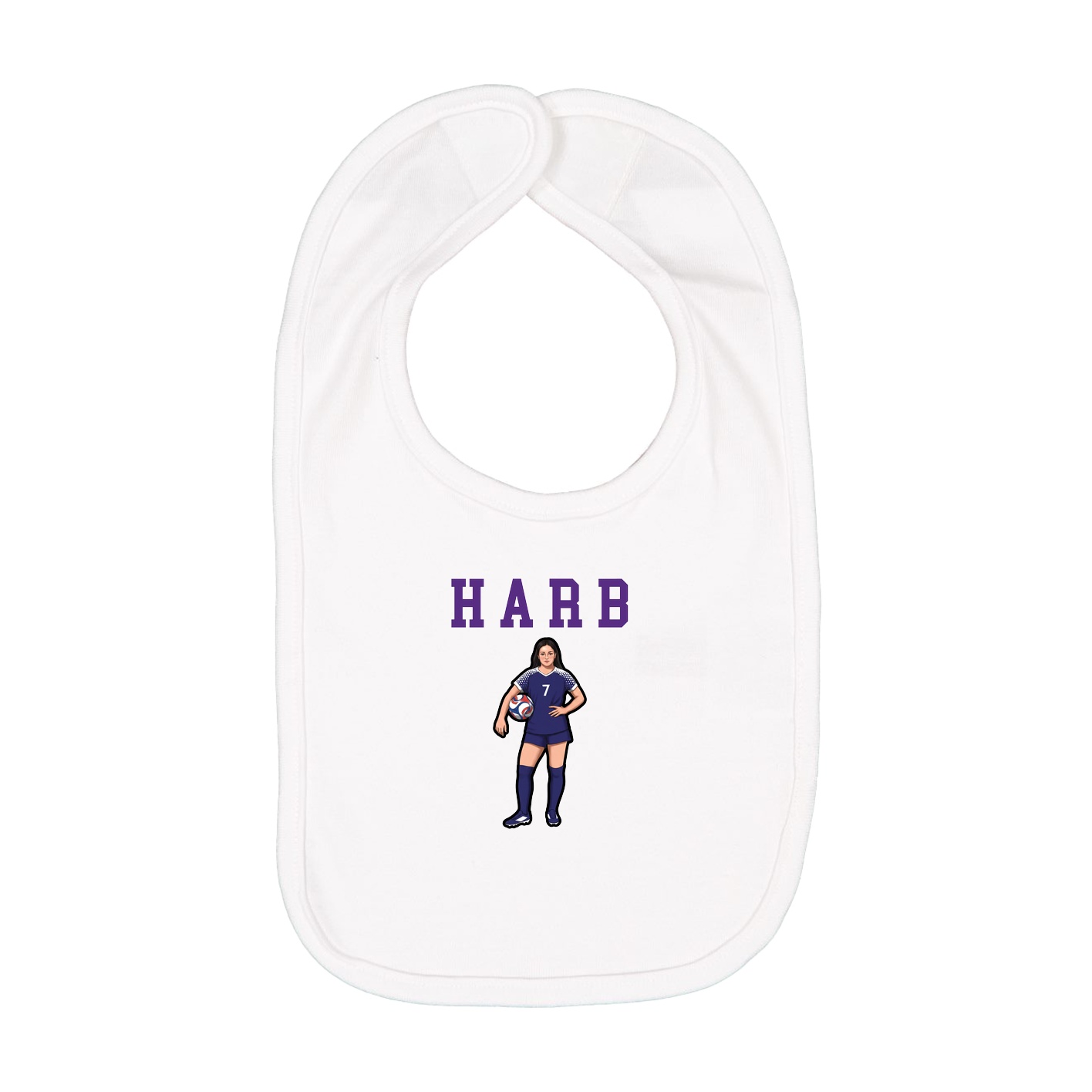 Infant Bib — Shirsey in White