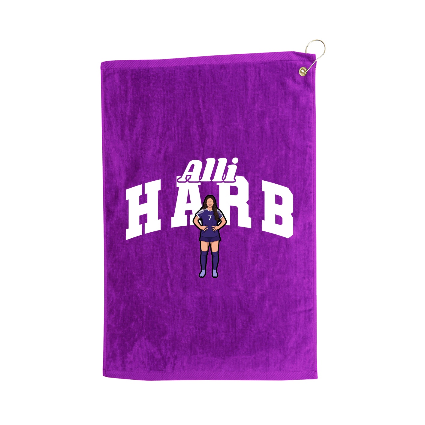 Golf Towel — Signature Arch in Purple