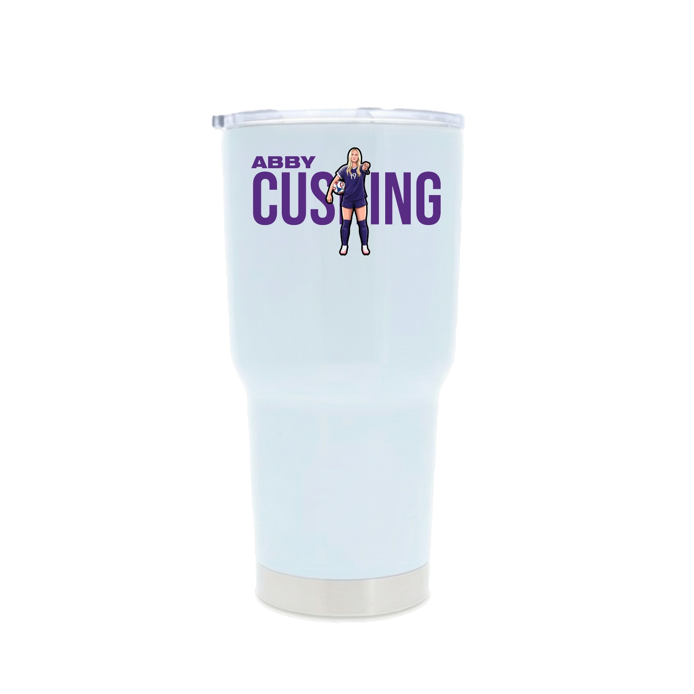 30oz Stainless Steel Tumbler — Player Name in White