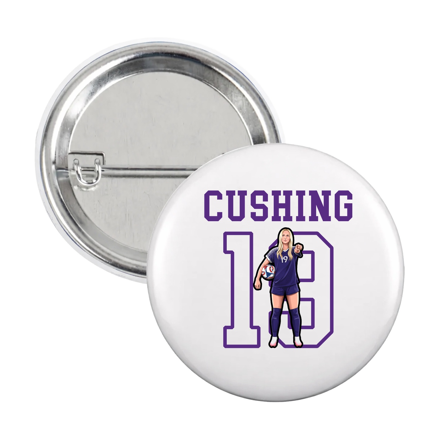Game Day Button — Shirsey in White