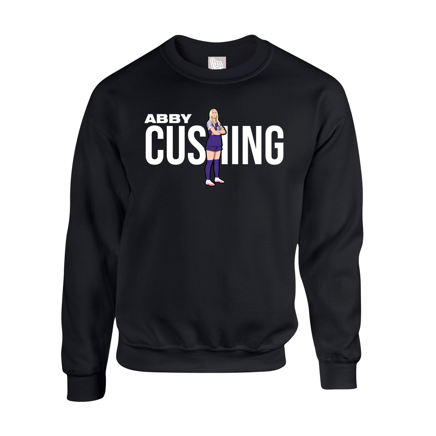 Fleece Crew — Player Name in Black
