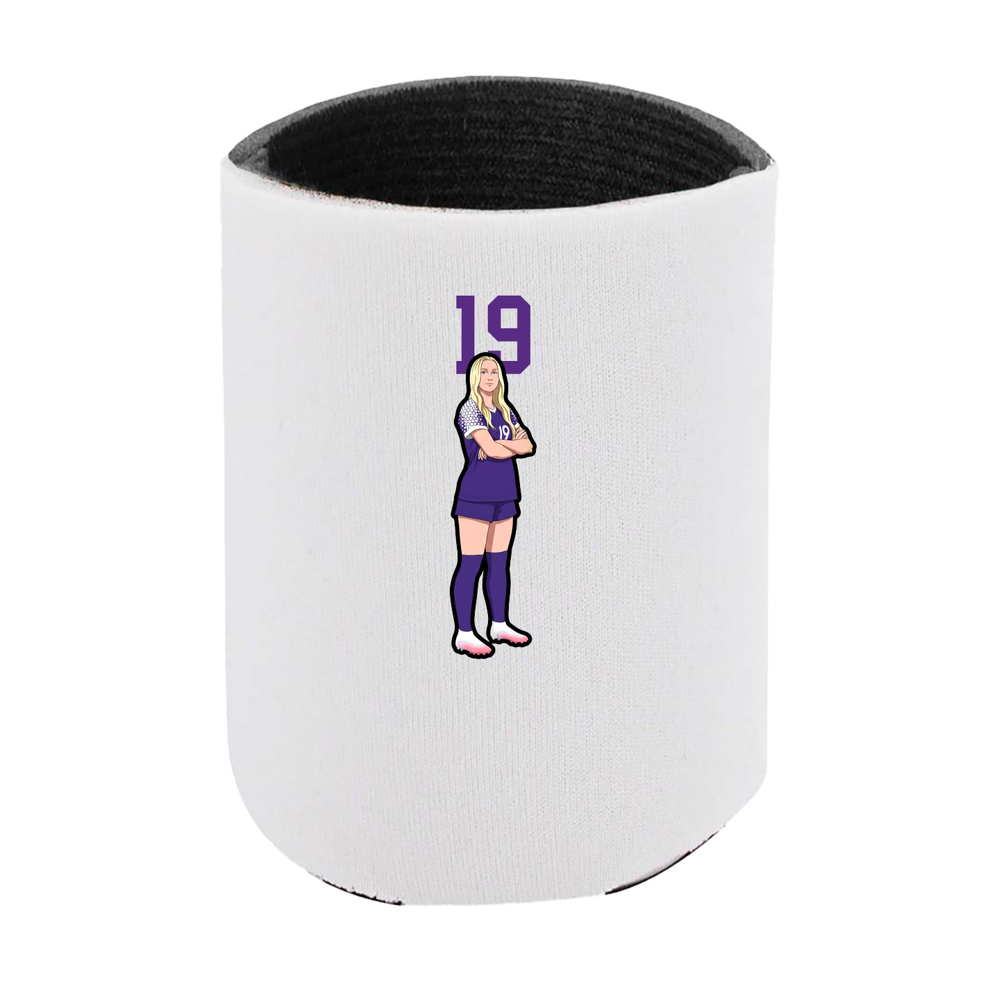 Can Holder — Number Top in White