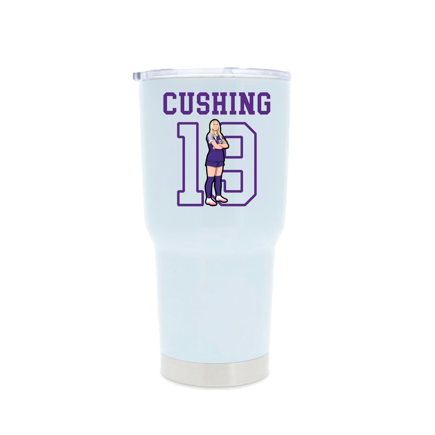 30oz Stainless Steel Tumbler — Shirsey in White