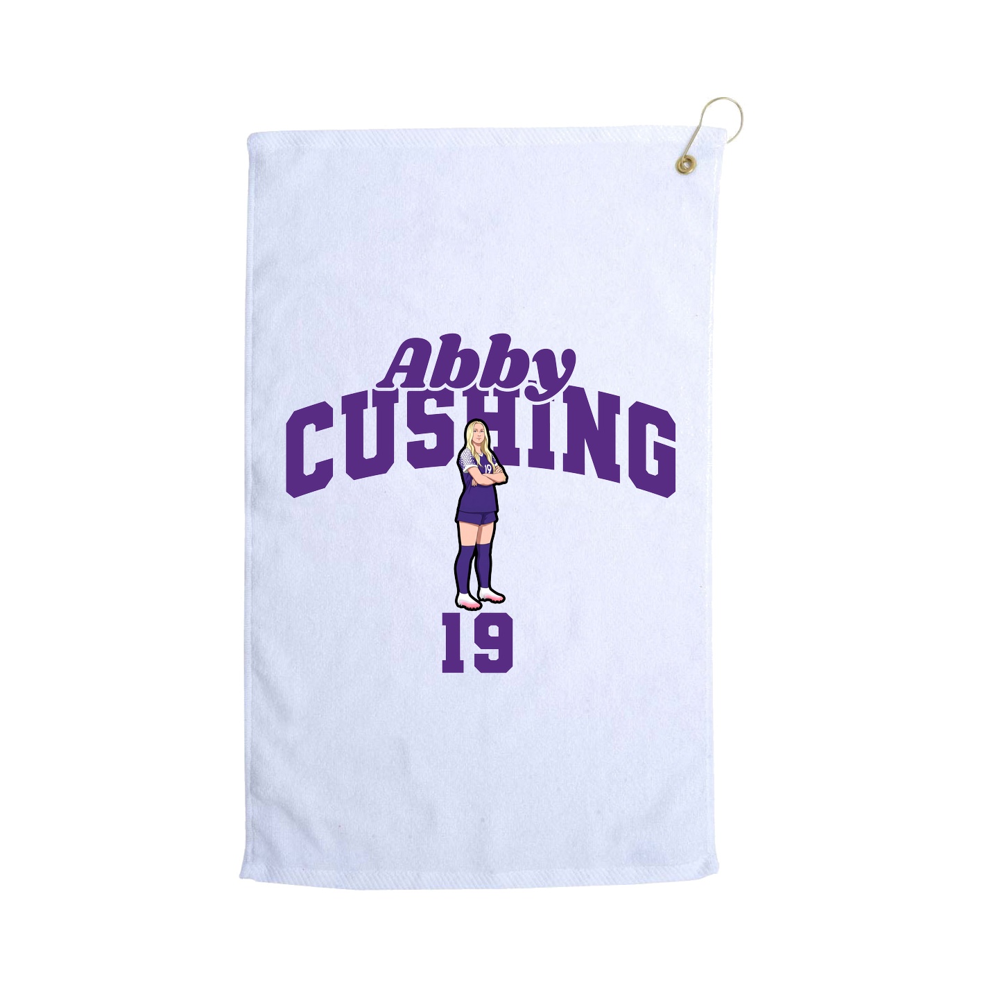 Golf Towel — Signature Arch in White