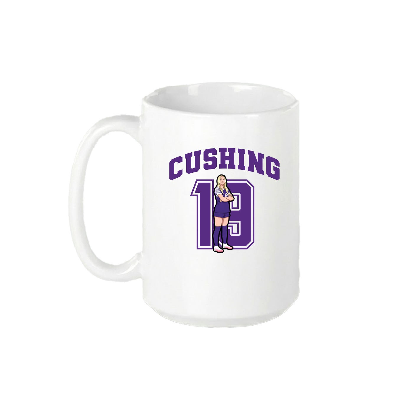 15oz Coffee Mug — Number in White
