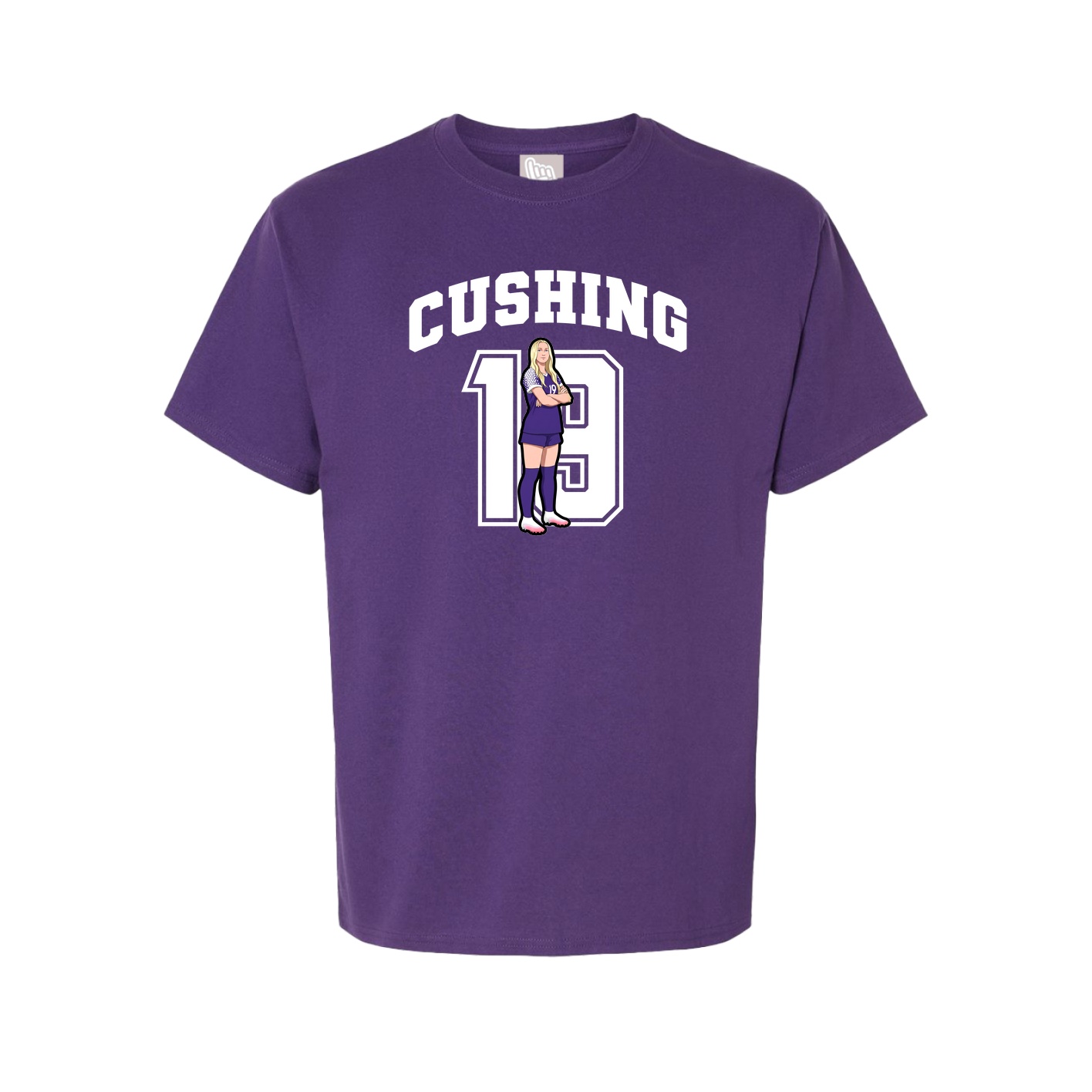 Youth Tee — Number in Purple