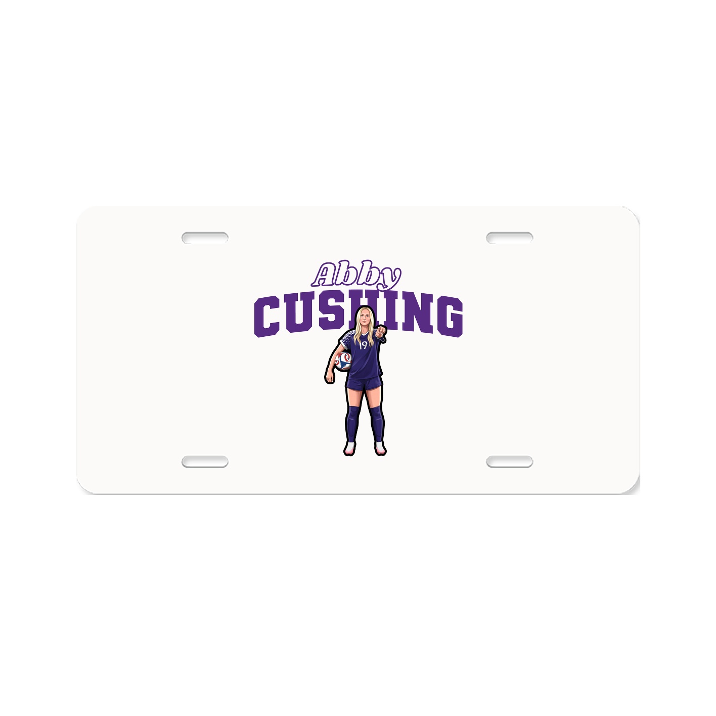 License Plate — Name Arch in Classic