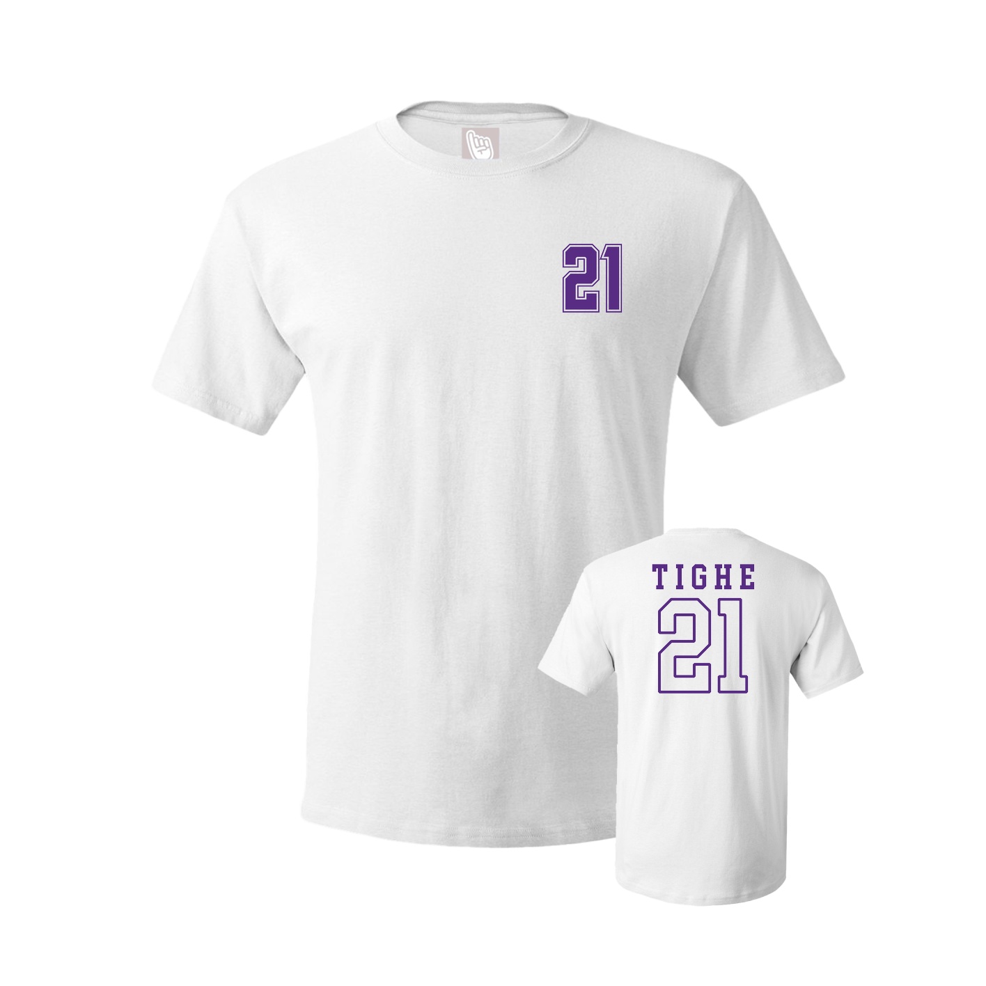 Youth Tee — Chest Back in White