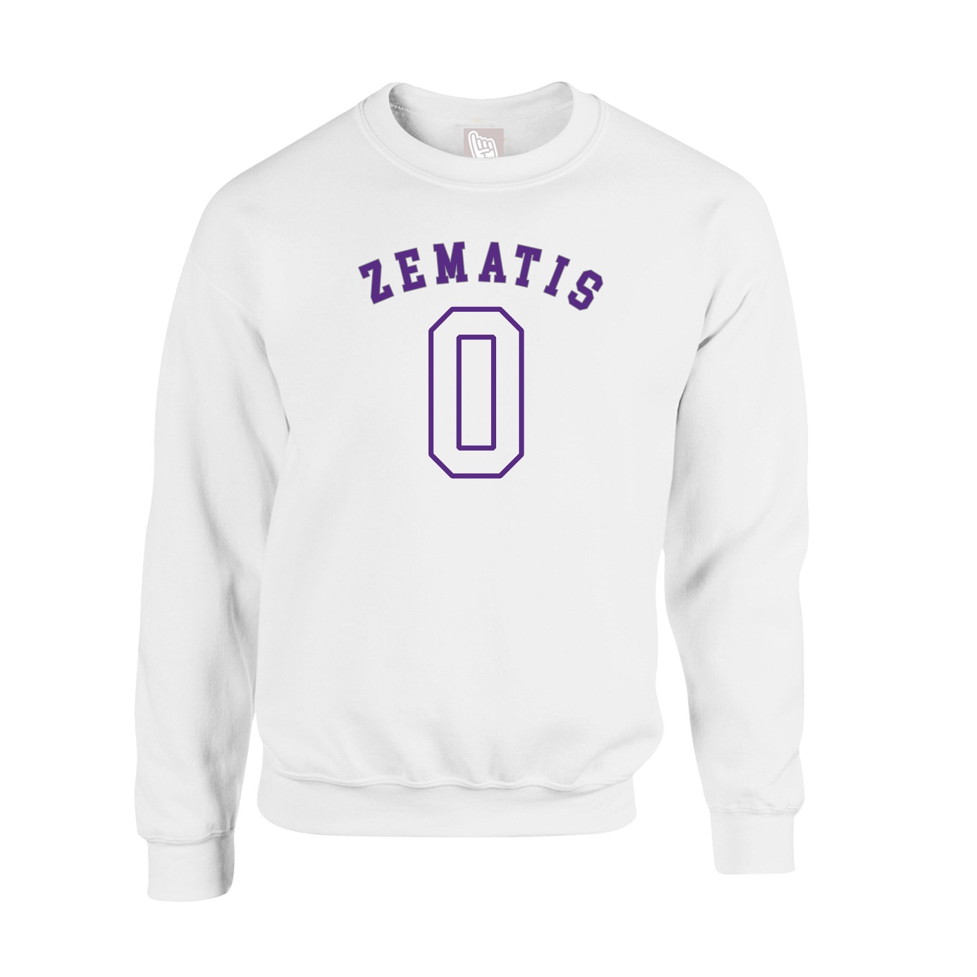 Fleece Crew — Shirsey Arch in White