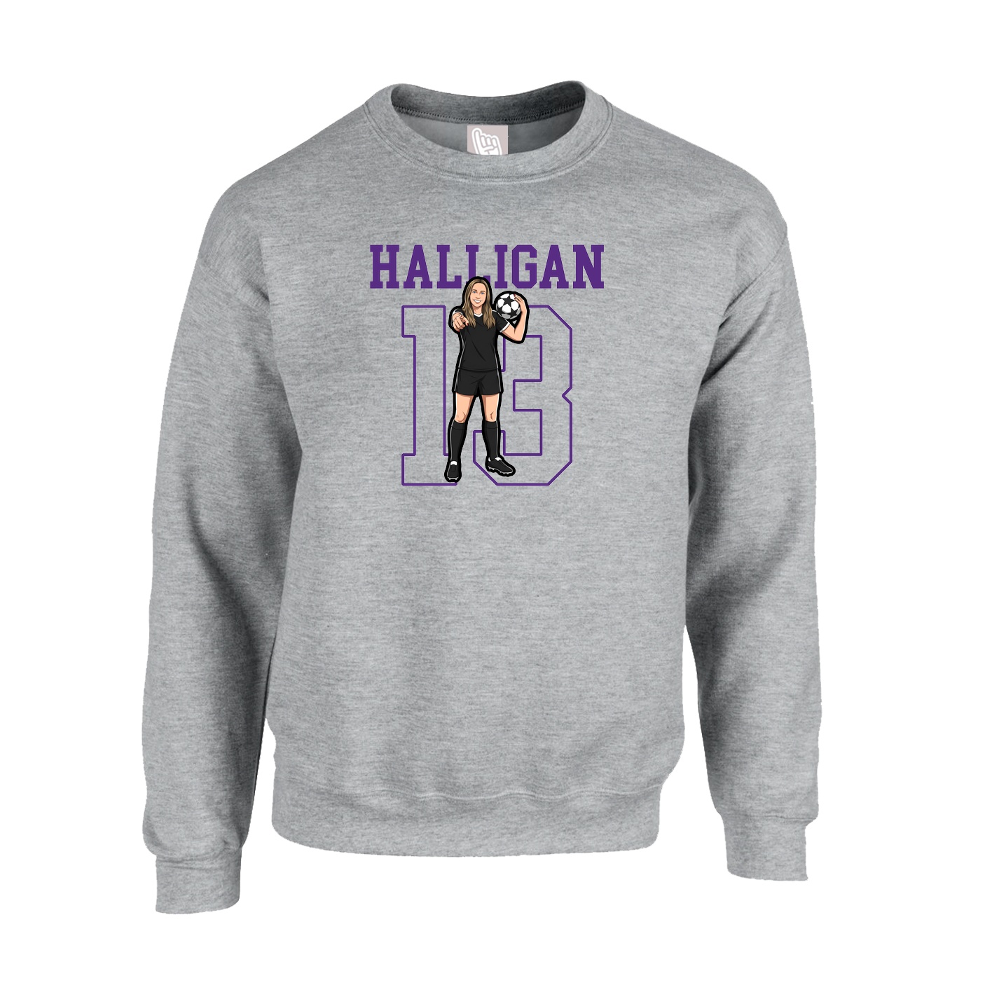 Fleece Crew — Shirsey in Grey