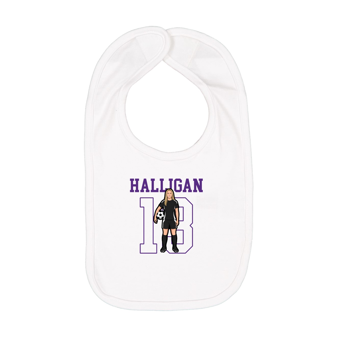 Infant Bib — Shirsey in White
