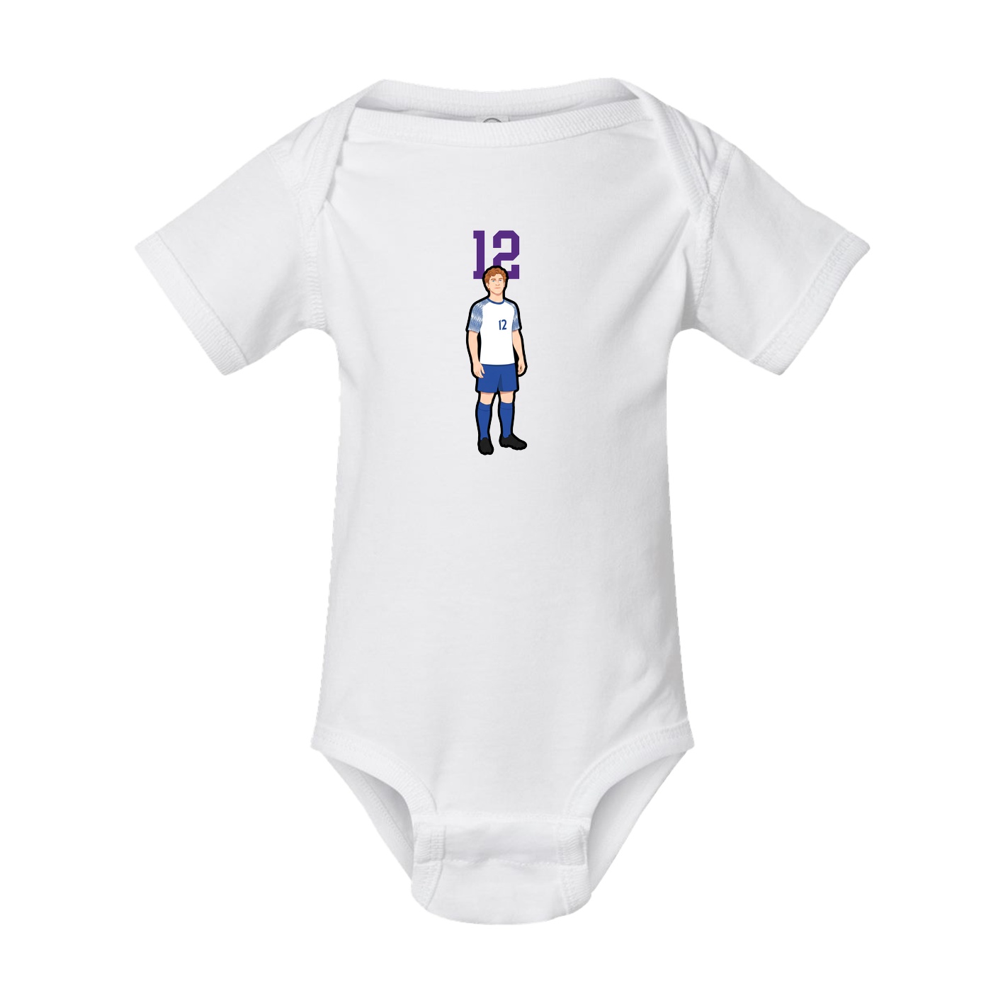 Baby Onesie — Number Top in White