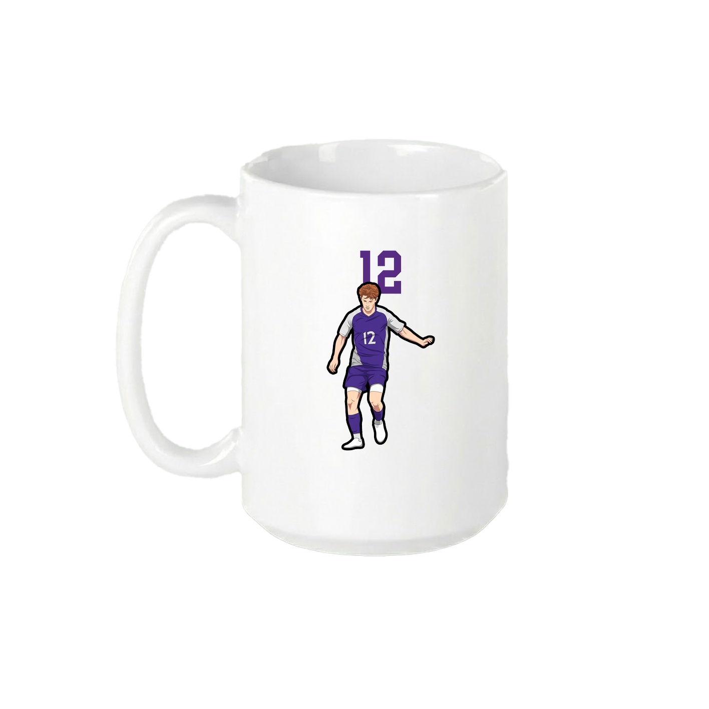 15oz Coffee Mug — Number Top in White
