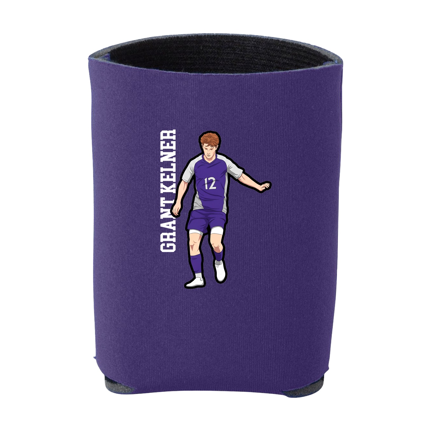 Can Holder — Name Vertical in Purple