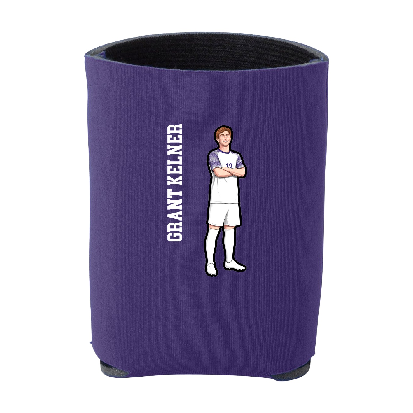 Can Holder — Name Vertical in Purple