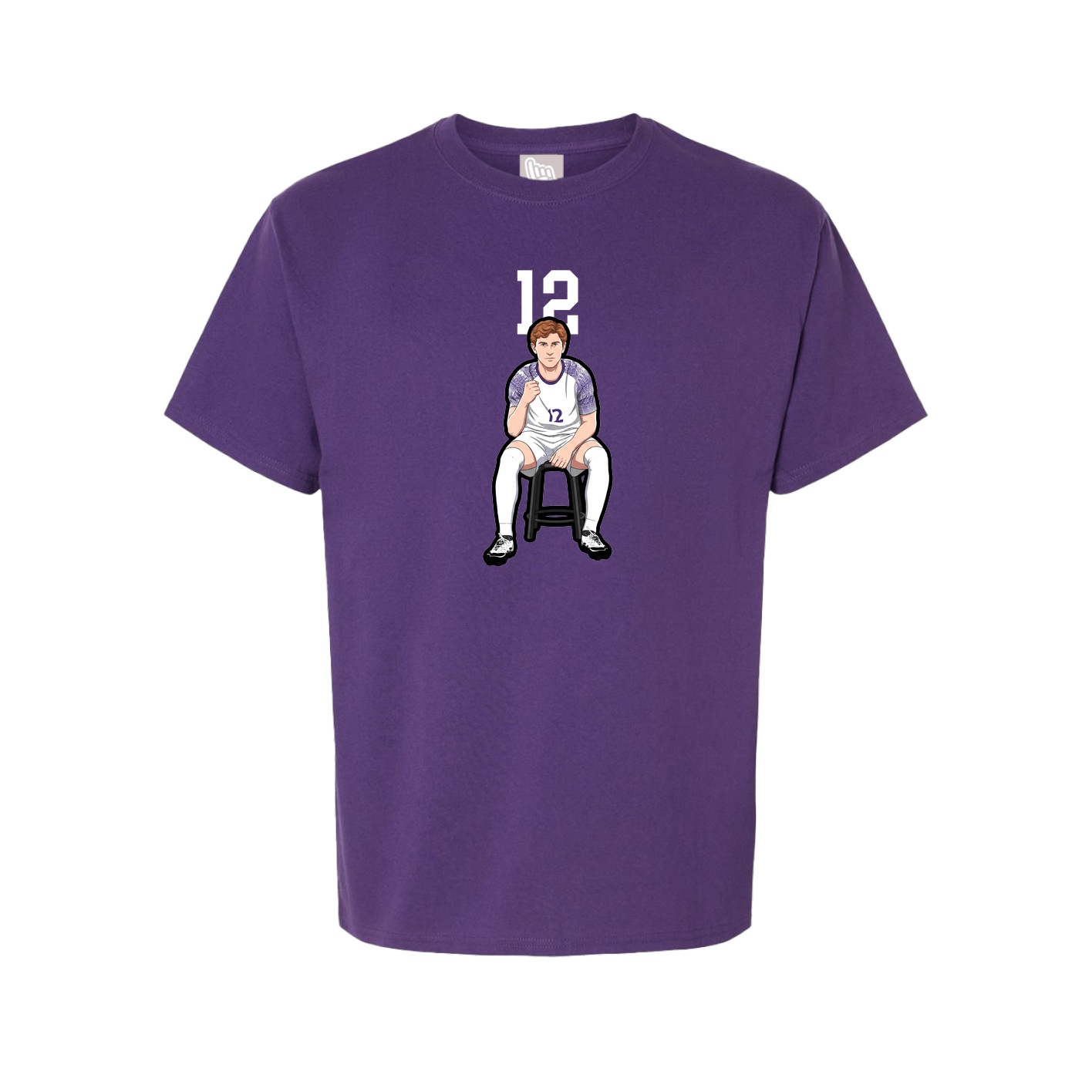 Youth Tee — Number Top in Purple