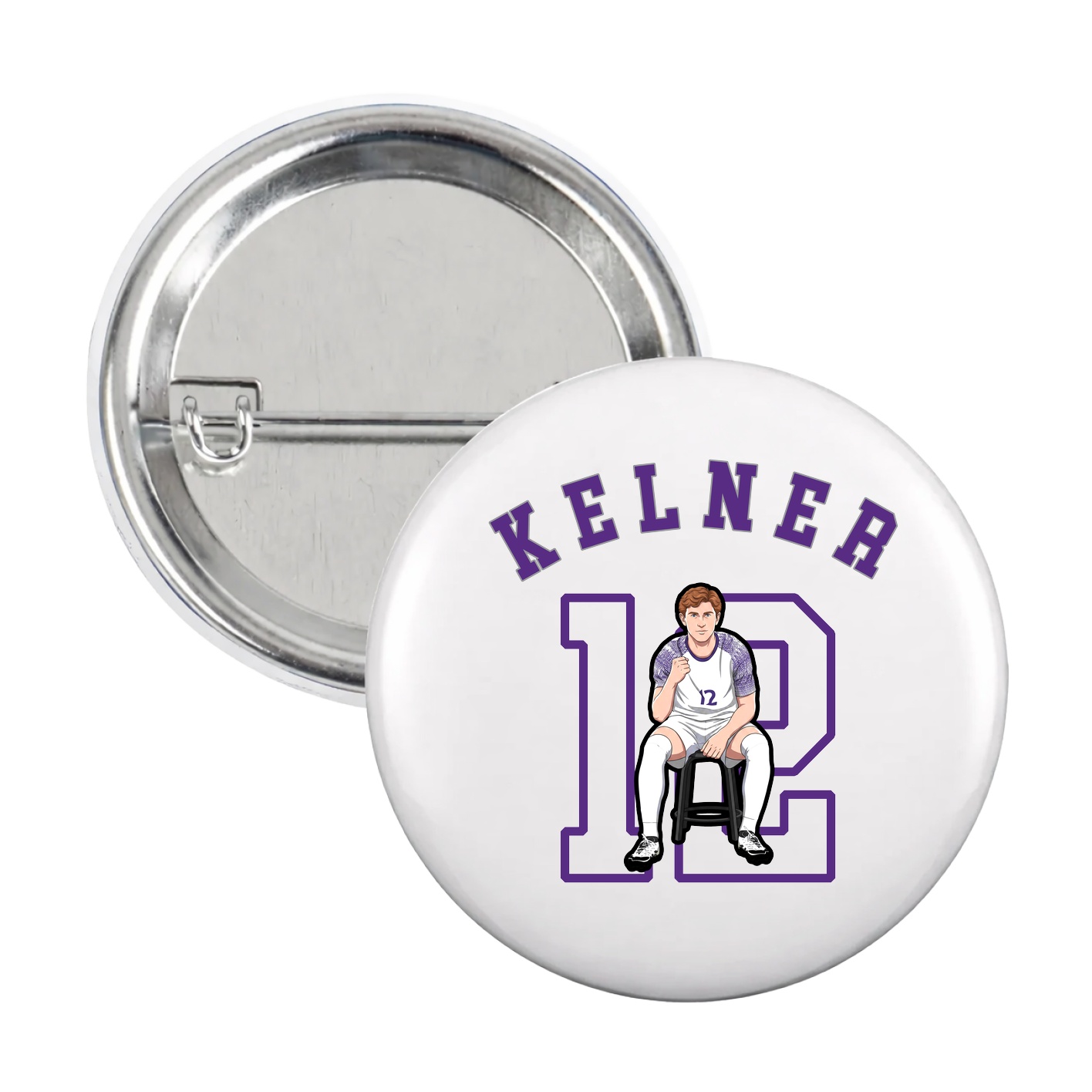 Game Day Button — Shirsey Arch in White