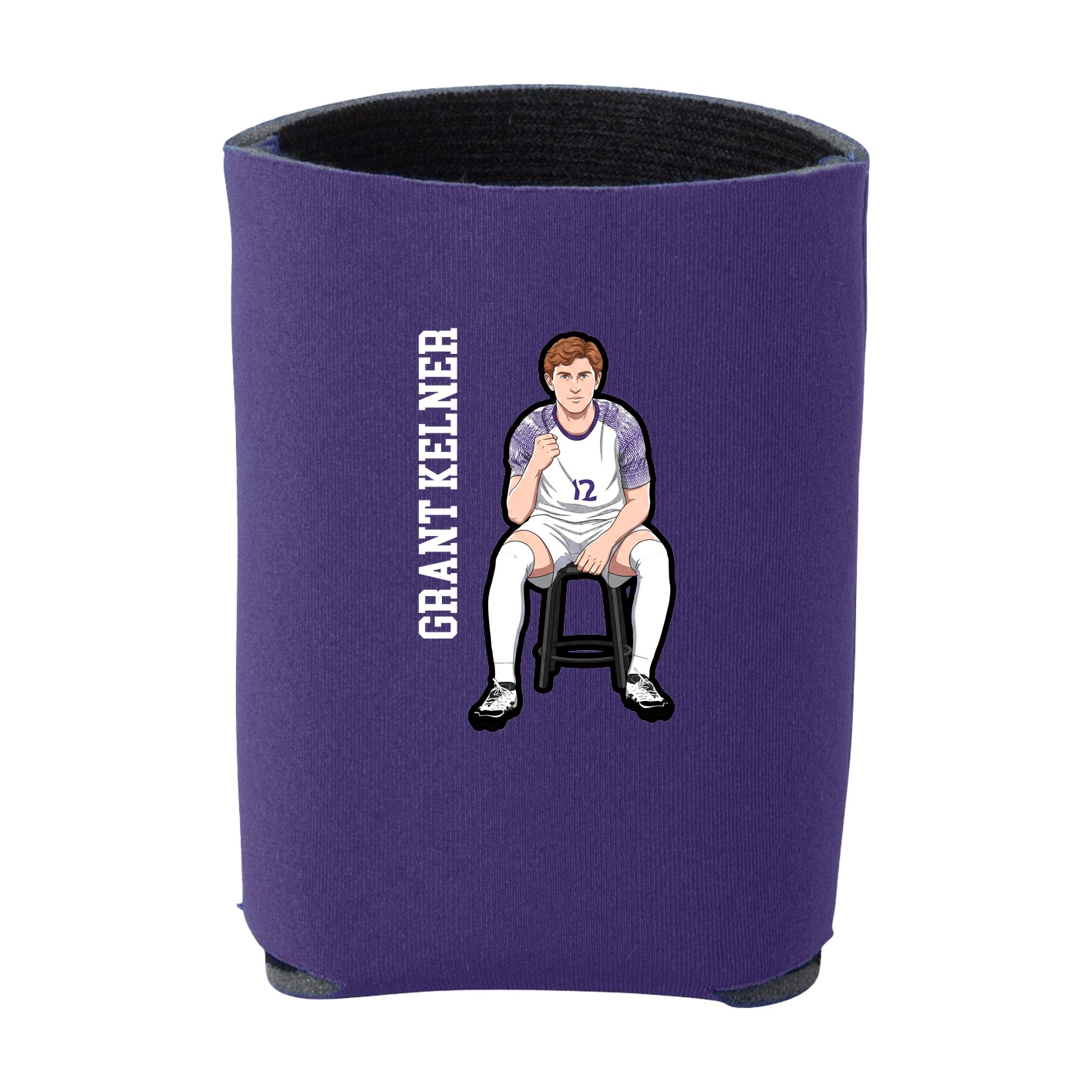 Can Holder — Name Vertical in Purple
