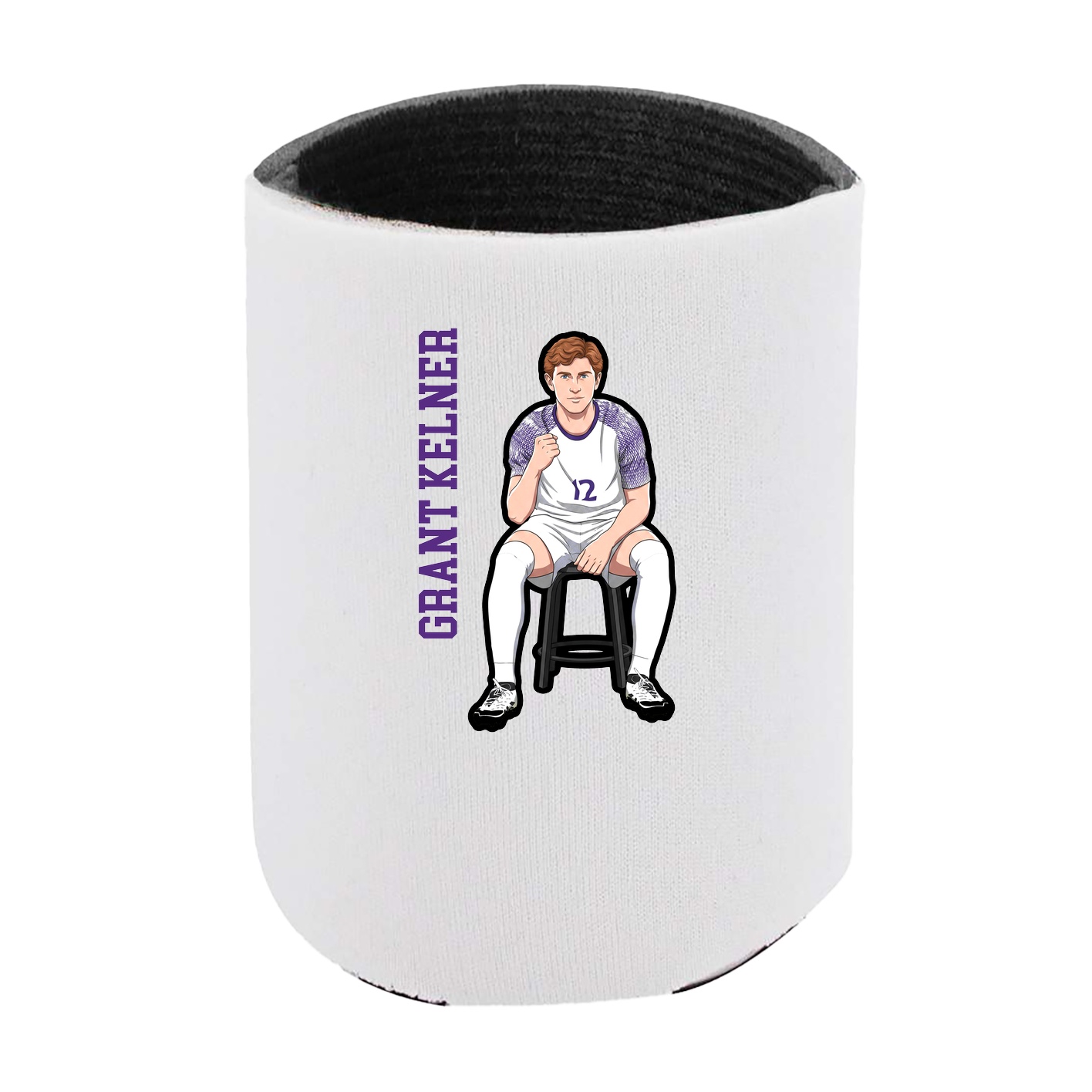 Can Holder — Name Vertical in White