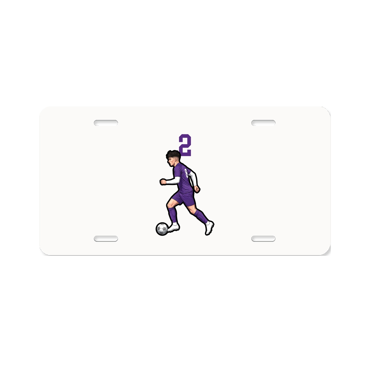 License Plate — Number Top in Classic