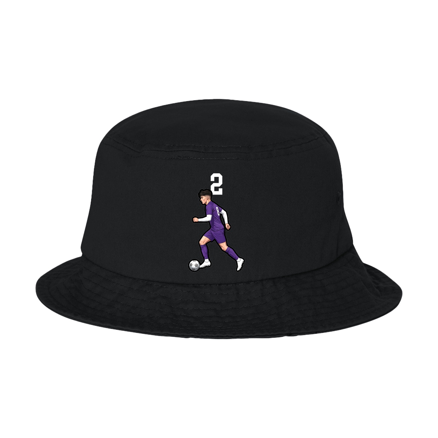 Bucket Cap — Number Top in Black