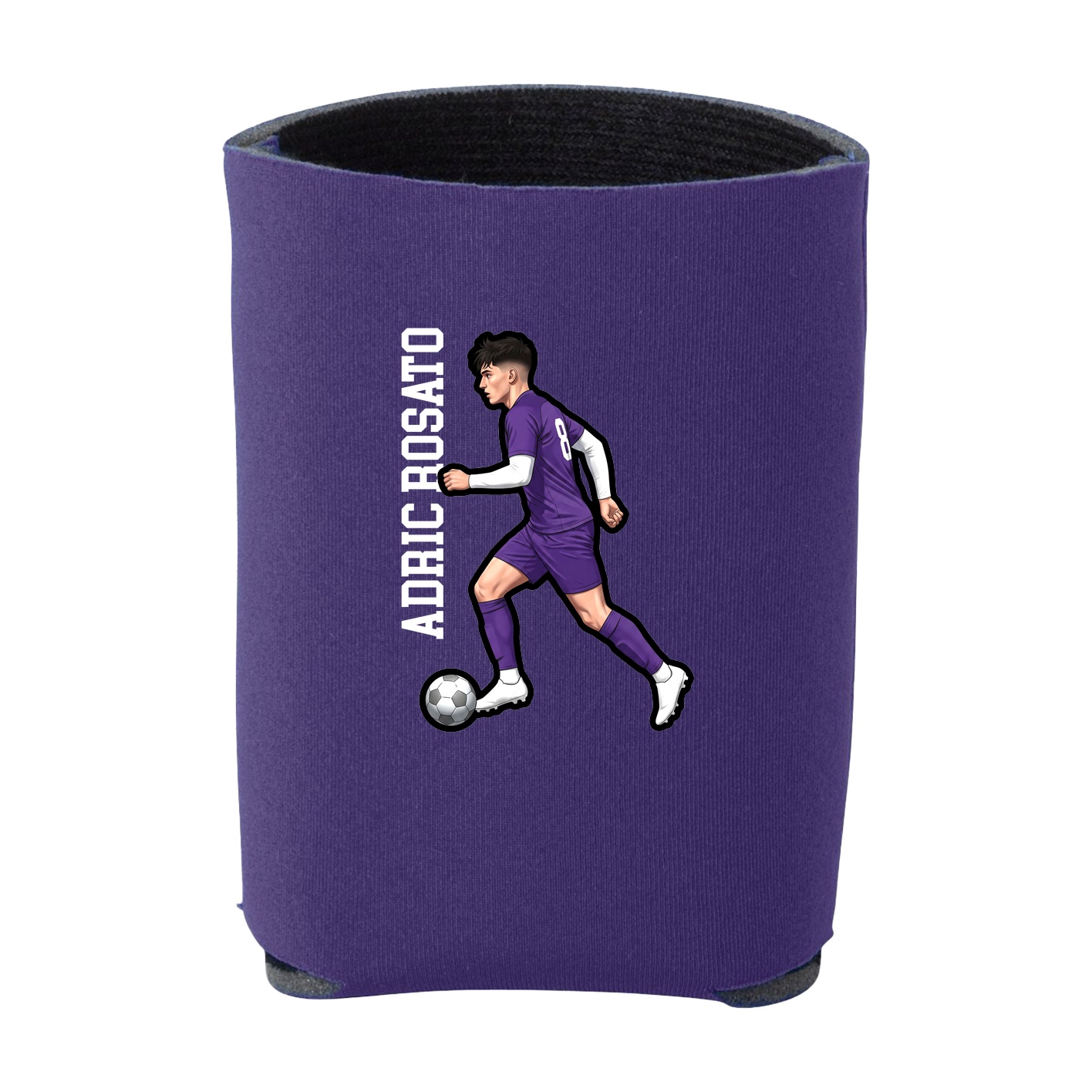 Can Holder — Name Vertical in Purple