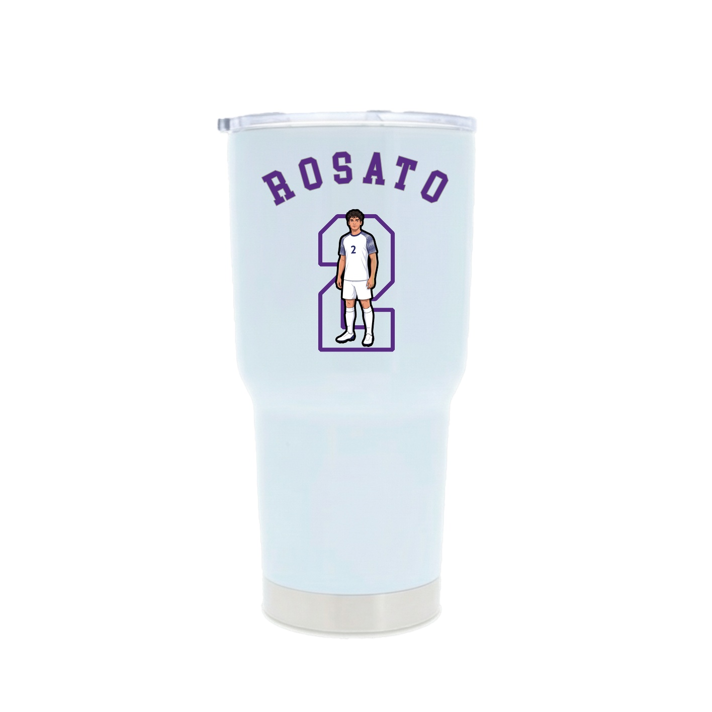 30oz Stainless Steel Tumbler — Shirsey Arch in White