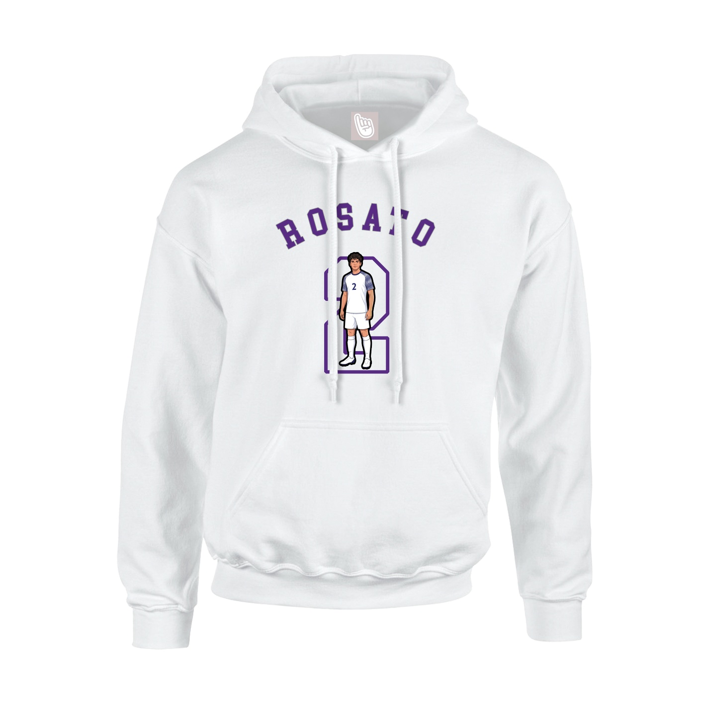 Youth Hoodie — Shirsey Arch in White