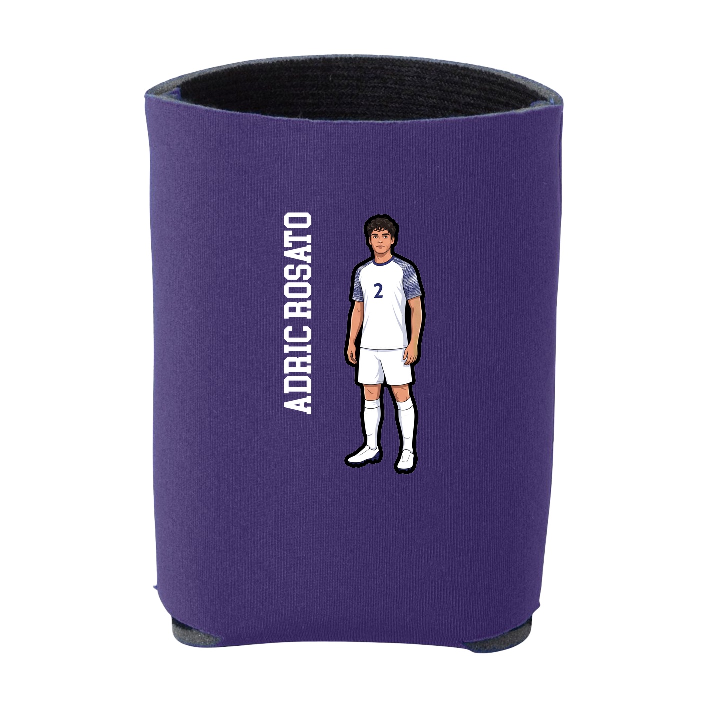 Can Holder — Name Vertical in Purple