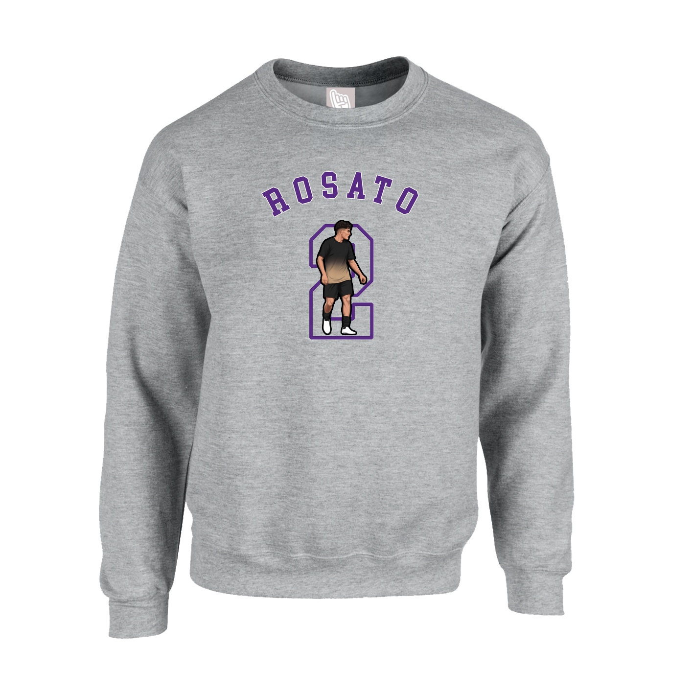 Fleece Crew — Shirsey Arch in Grey