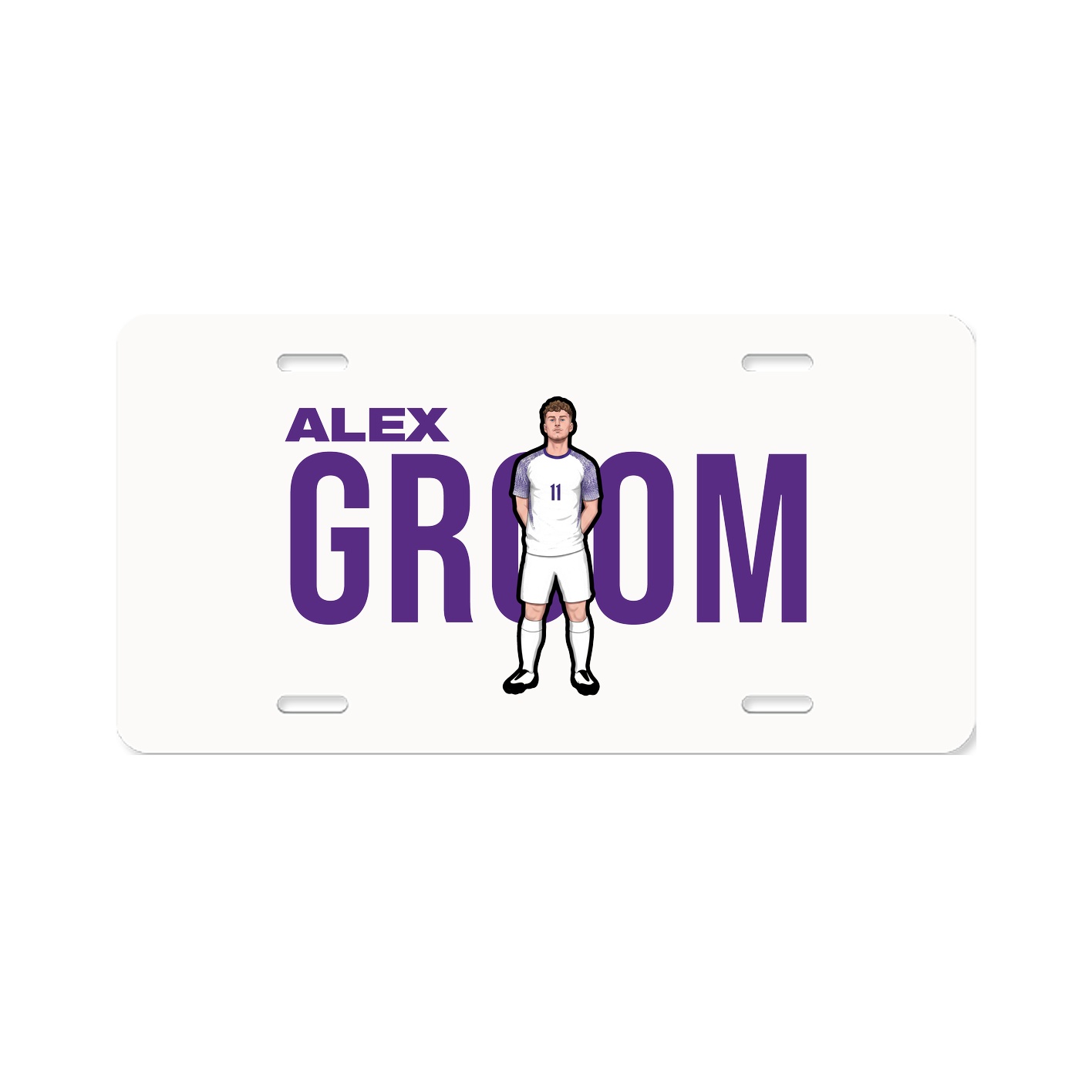 License Plate — Player Name in Classic