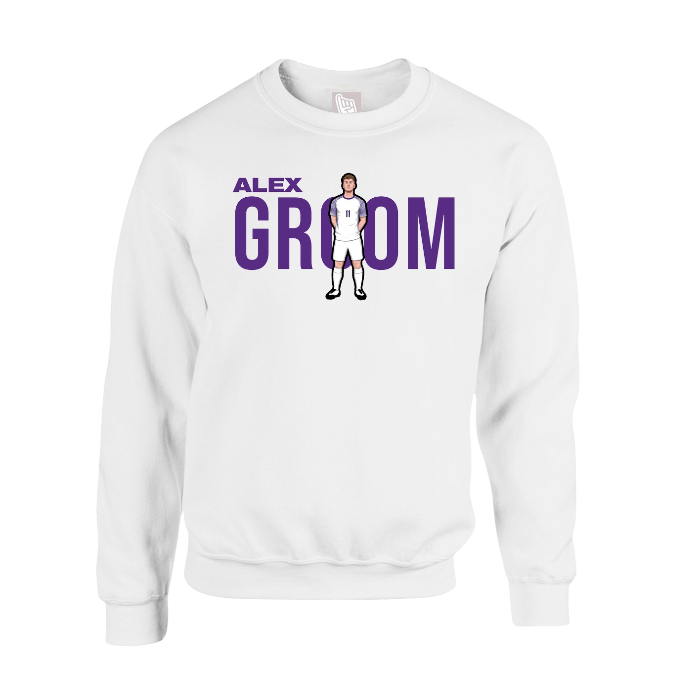 Fleece Crew — Player Name in White
