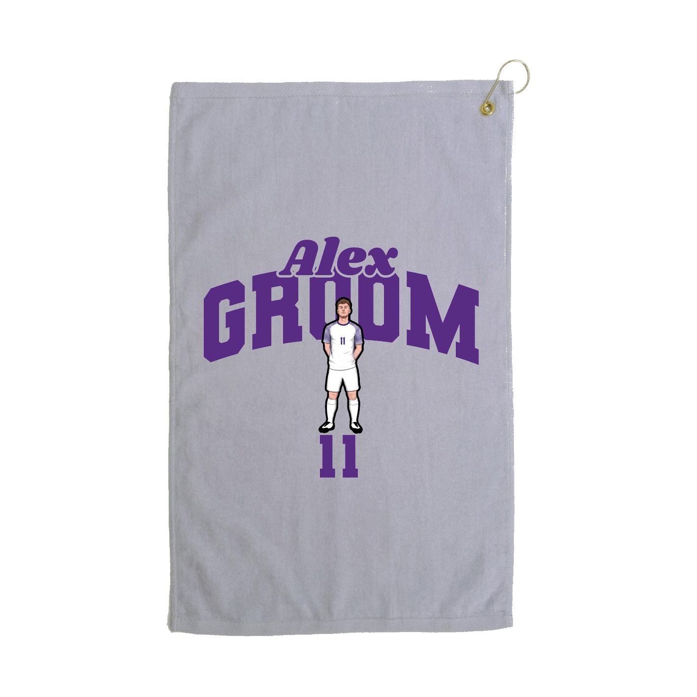 Golf Towel — Signature Arch in Grey