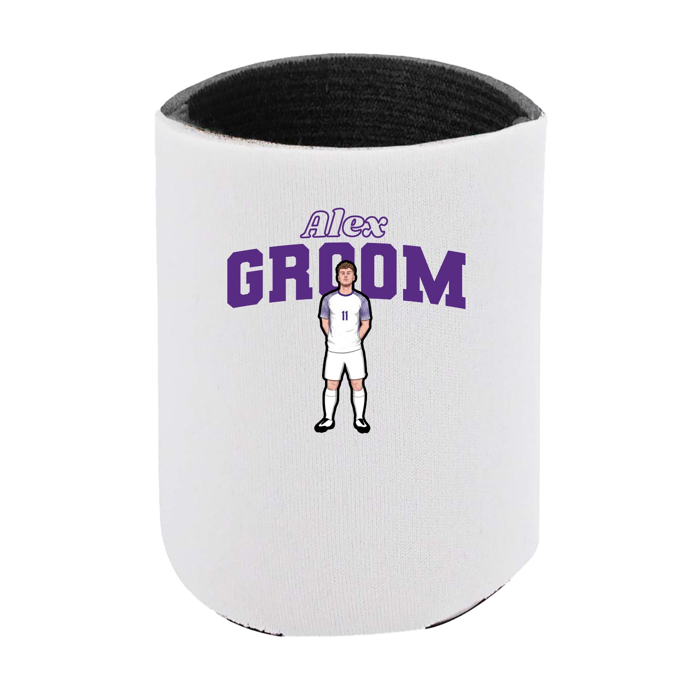 Can Holder — Name Arch in White