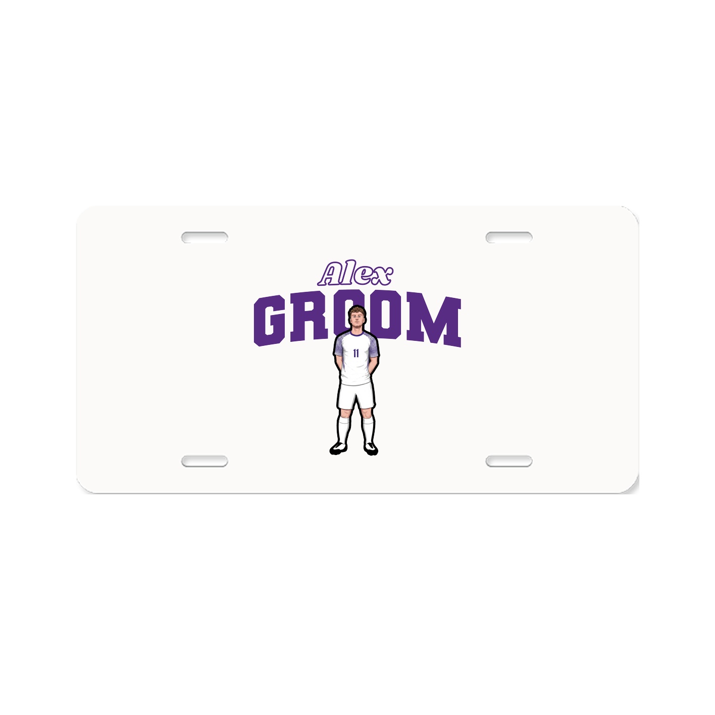 License Plate — Name Arch in Classic