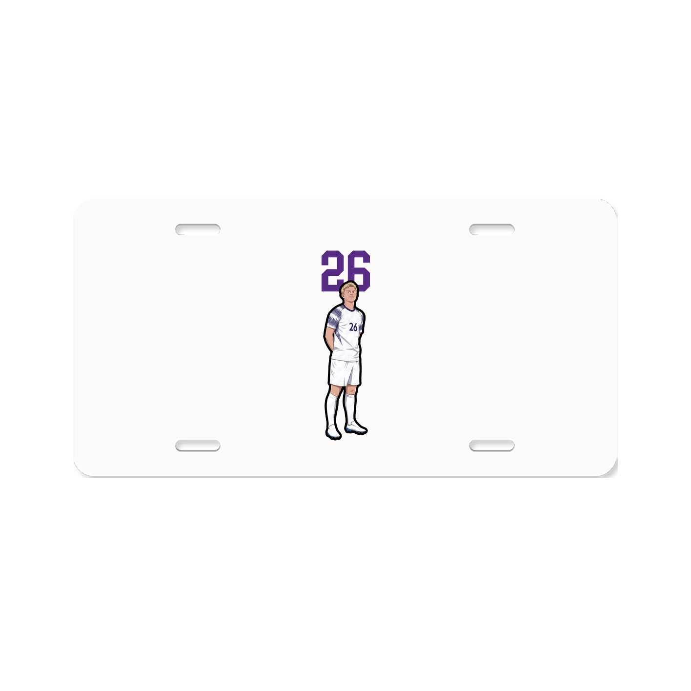 License Plate — Number Top in Classic