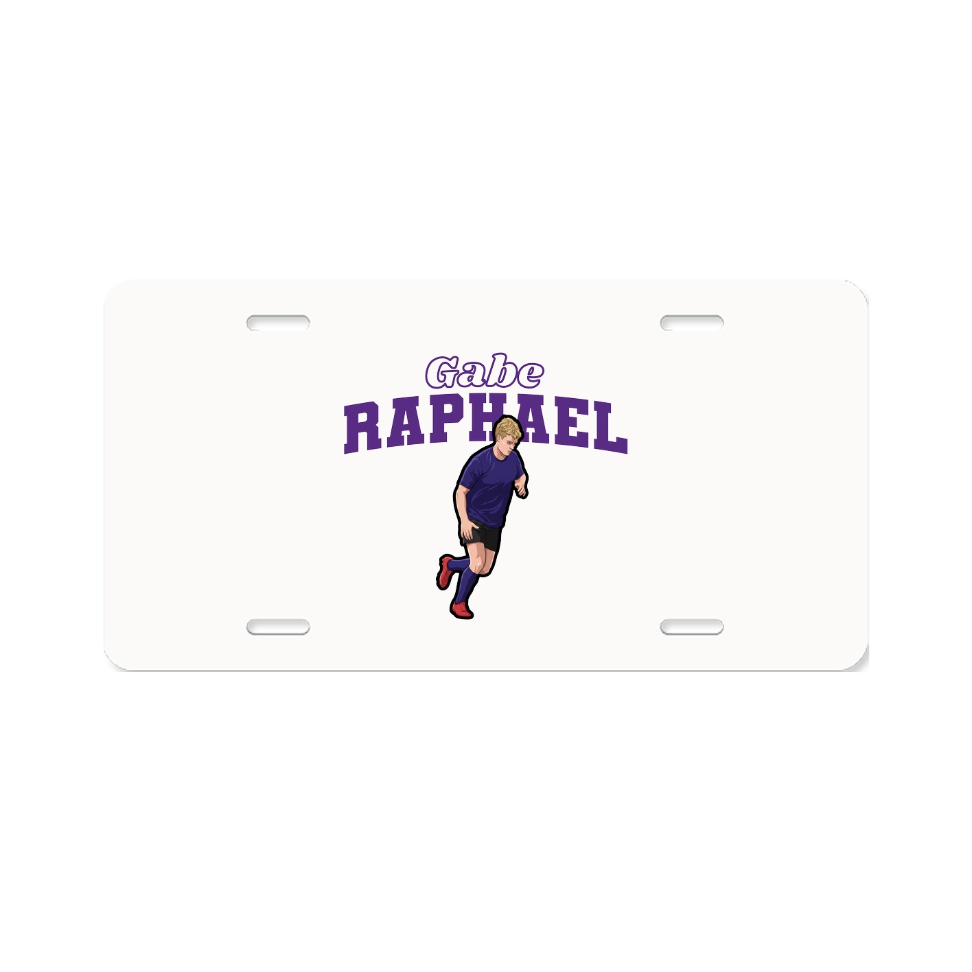 License Plate — Name Arch in Classic