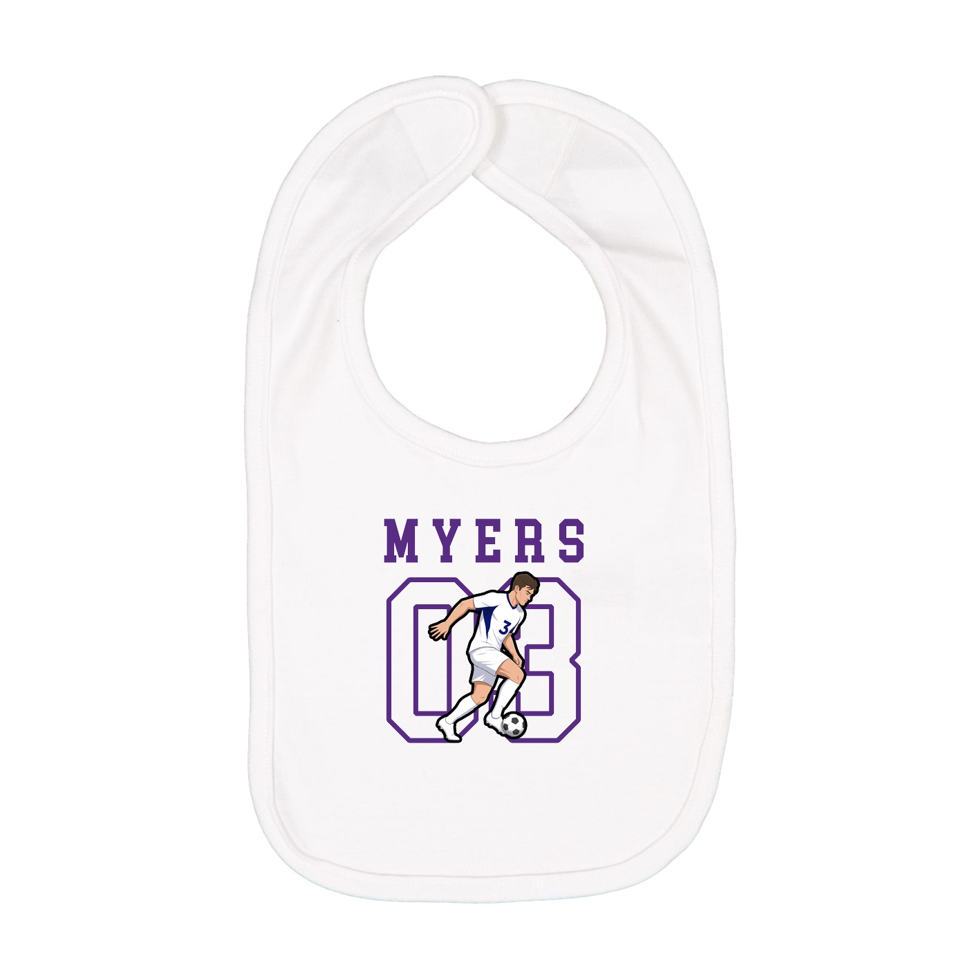 Infant Bib — Shirsey in White