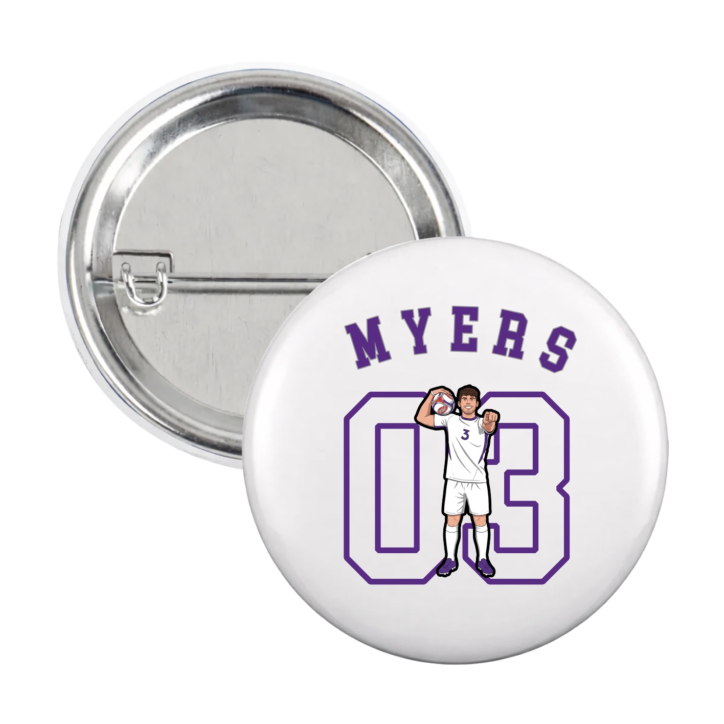Game Day Button — Shirsey Arch in White